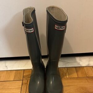 Hunter Charcoal Tall Boots